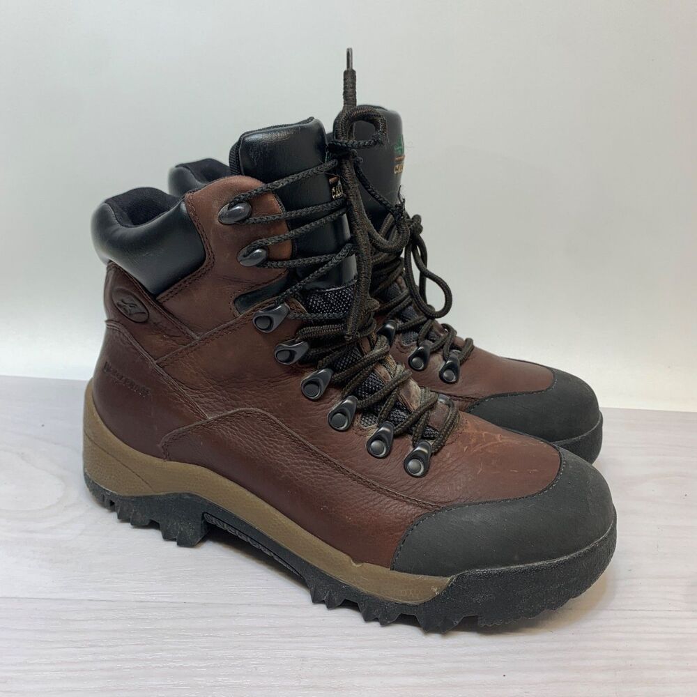 Carolina 4x4 6" Mudguard‎ Waterproof Hiker Work Boots 336 Dark Brown Size 10D